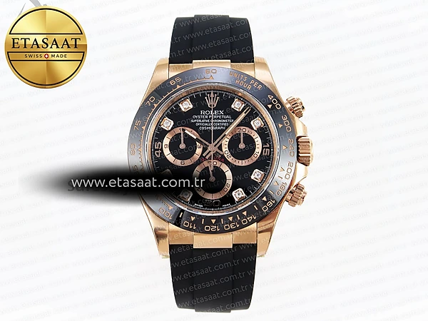 Rolex Daytona 116518 Clean SA4130 V2 Eta Saat - 1:1 Süper Klon Replika Saat