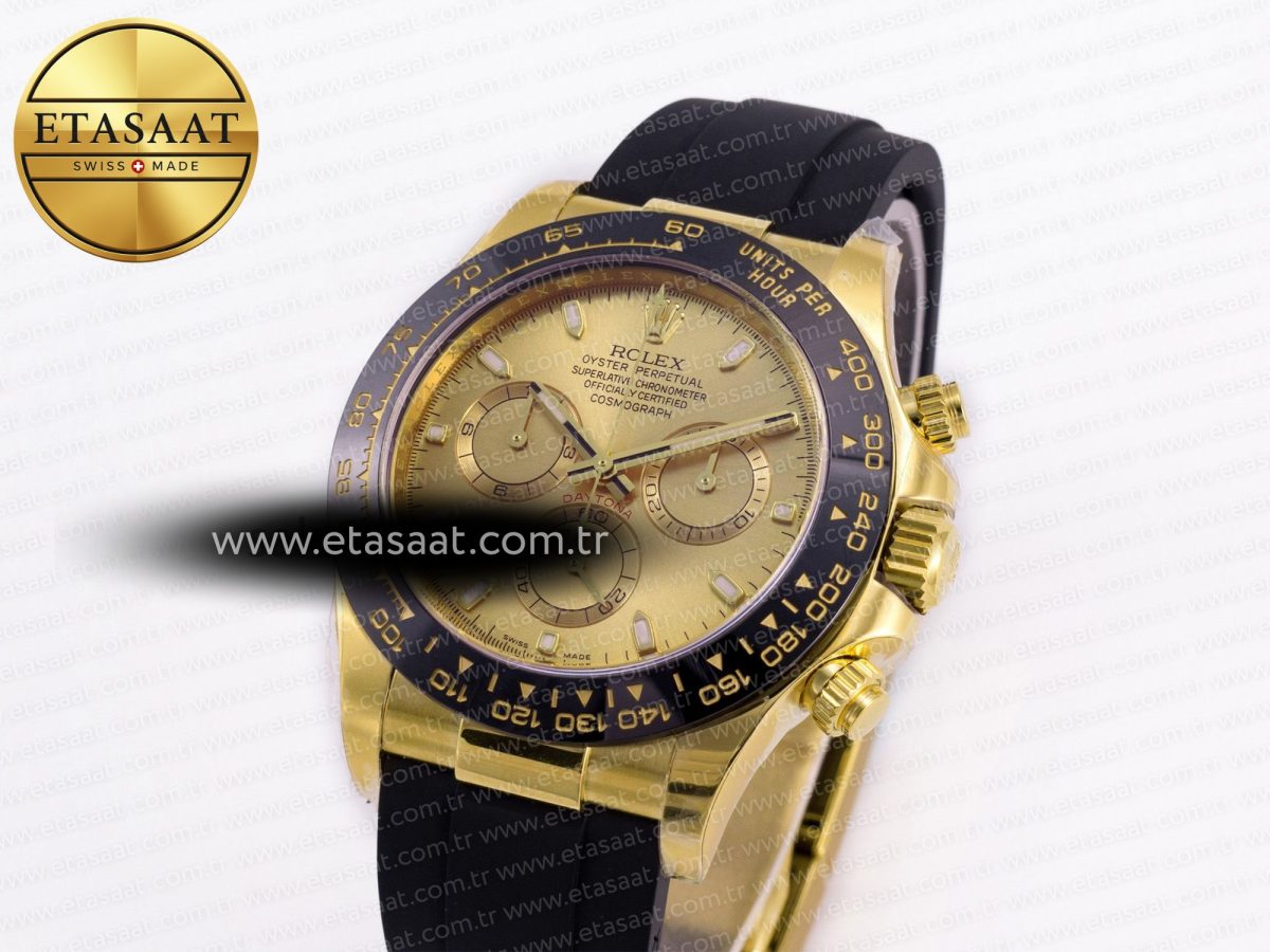 Rolex Daytona 116518 Best Edition YG Dial on Oysterflex Strap SA4130 - Görsel 1