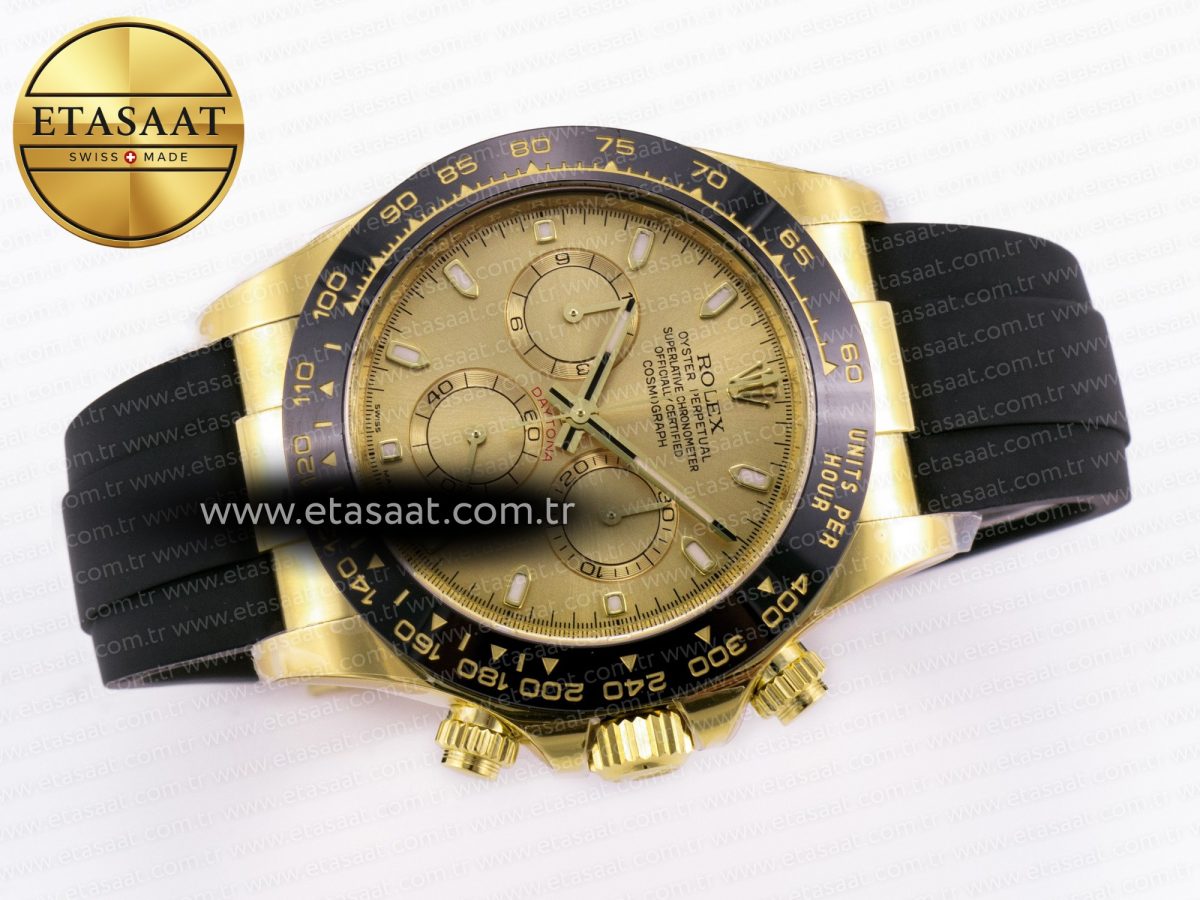 Rolex Daytona 116518 Best Edition YG Dial on Oysterflex Strap SA4130 - Görsel 11
