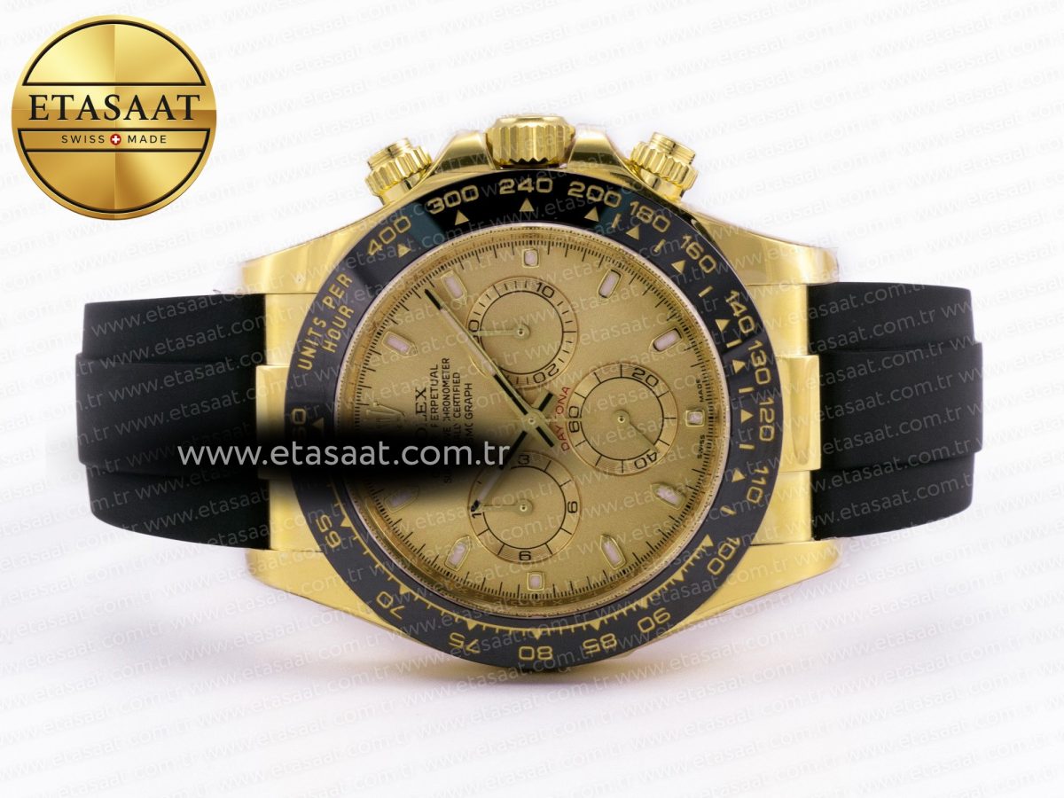 Rolex Daytona 116518 Best Edition YG Dial on Oysterflex Strap SA4130 - Görsel 12