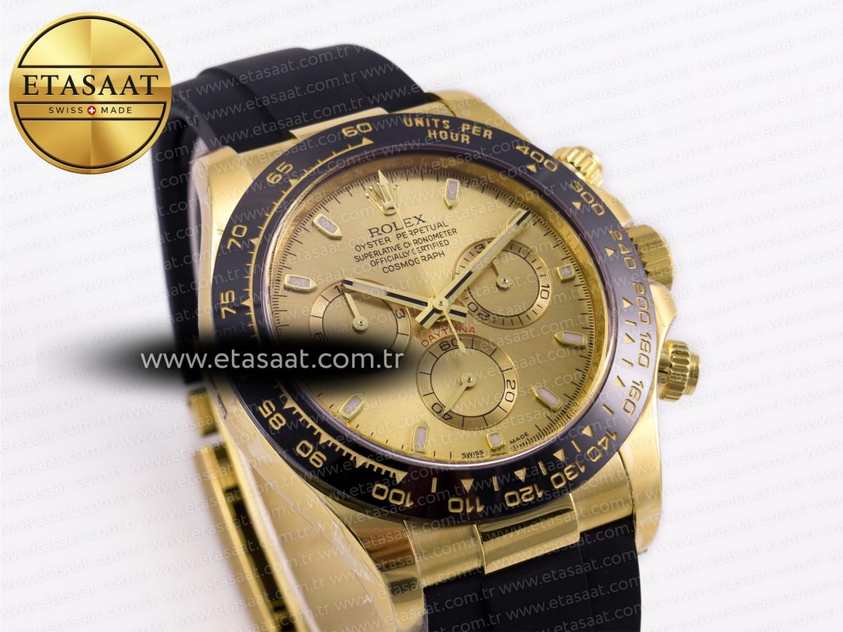 Rolex Daytona 116518 Best Edition YG Dial on Oysterflex Strap SA4130 - Görsel 5