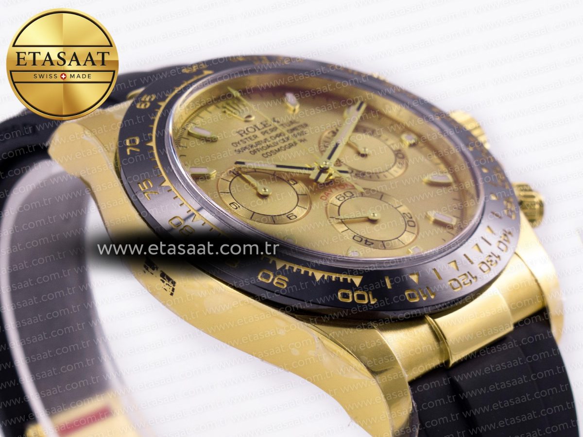 Rolex Daytona 116518 Best Edition YG Dial on Oysterflex Strap SA4130 - Görsel 6