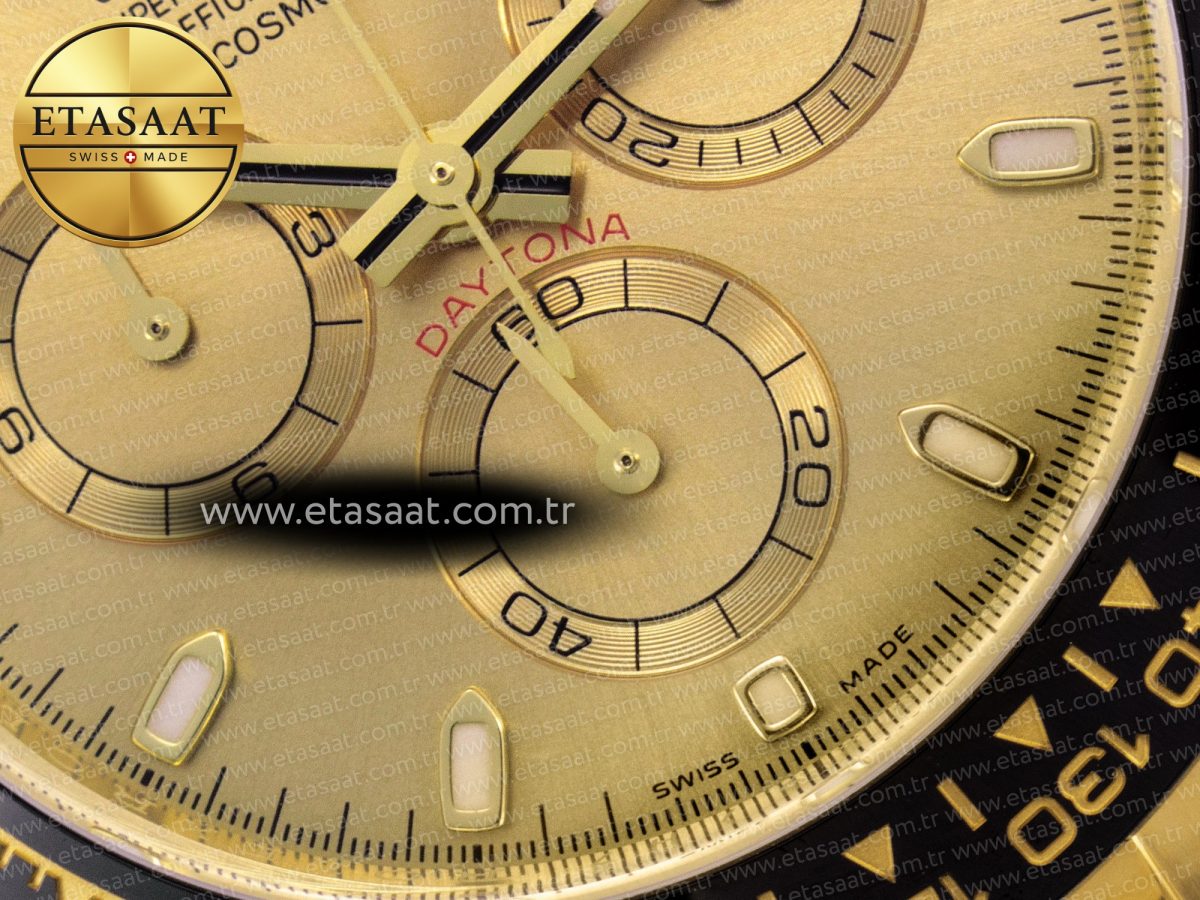 Rolex Daytona 116518 Best Edition YG Dial on Oysterflex Strap SA4130 - Görsel 9
