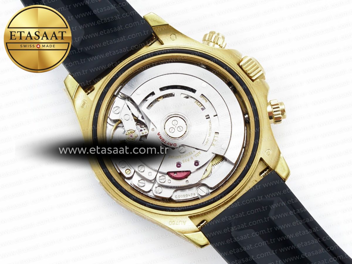 Rolex Daytona 116518 QF 1:1 Best Edition Black Dial on Oysterflex Strap SH4130 V3 (Gain Weight) - Görsel 21