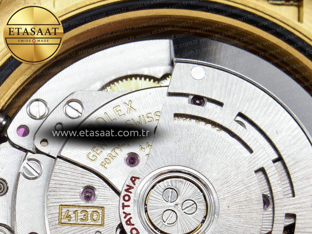 Rolex Daytona 116518 QF 1:1 Best Edition Black Dial on Oysterflex Strap SH4130 V3 (Gain Weight) - Görsel 24