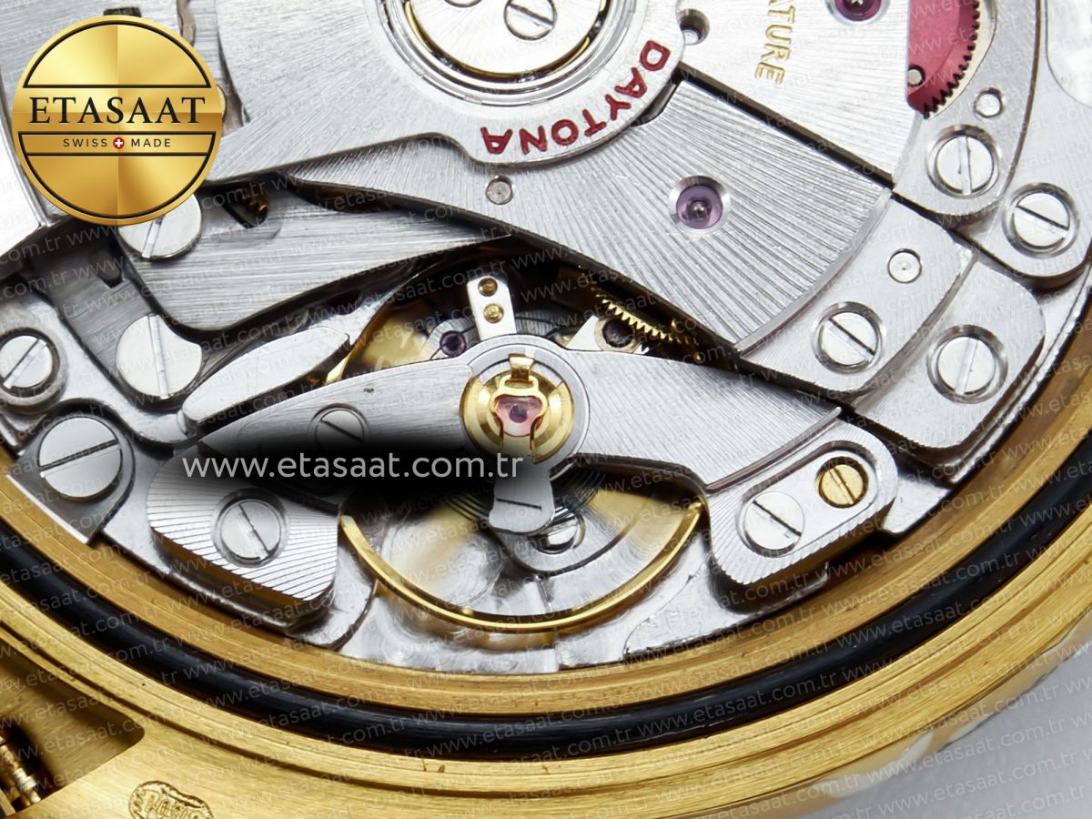 Rolex Daytona 116518 QF 1:1 Best Edition Black Dial on Oysterflex Strap SH4130 V3 (Gain Weight) - Görsel 26