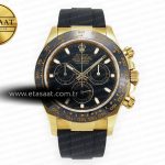 Rolex Daytona 116518 QF Siyah Kadran Oysterflex Ağır Kasa Eta Saat - Görsel 3 - 1:1 Süper Klon Saat