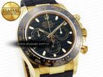Rolex Daytona 116518 QF 1:1 Best Edition Black Dial on Oysterflex Strap SH4130 V3 (Gain Weight) - Görsel 6