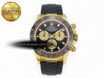 Rolex Daytona 116518 QF 1:1 Best Edition Black/YG Dial on Oysterflex Strap SH4130 V3 (Gain Weight) - Görsel 3