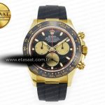 Rolex Daytona 116518 QF Siyah/Altın Kadran Ağır Kasa Eta Saat - Görsel 3 - 1:1 Süper Klon Saat