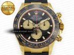 Rolex Daytona 116518 QF 1:1 Best Edition Black/YG Dial on Oysterflex Strap SH4130 V3 (Gain Weight) - Görsel 4