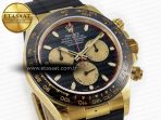 Rolex Daytona 116518 QF 1:1 Best Edition Black/YG Dial on Oysterflex Strap SH4130 V3 (Gain Weight) - Görsel 5