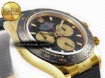 Rolex Daytona 116518 QF 1:1 Best Edition Black/YG Dial on Oysterflex Strap SH4130 V3 (Gain Weight) - Görsel 6
