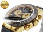 Rolex Daytona 116518 QF 1:1 Best Edition Black/YG Dial on Oysterflex Strap SH4130 V3 (Gain Weight) - Görsel 7