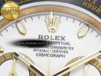Rolex Daytona 116518 QF 1:1 Best Edition White Dial on Oysterflex Strap SH4130 V3 (Gain Weight) - Görsel 10