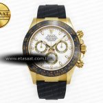 Rolex Daytona 116518 QF Beyaz Kadran Oysterflex Ağır Kasa Eta Saat - Görsel 3 - 1:1 Süper Klon Saat