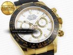 Rolex Daytona 116518 QF 1:1 Best Edition White Dial on Oysterflex Strap SH4130 V3 (Gain Weight) - Görsel 5