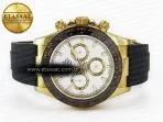 Rolex Daytona 116518 QF 1:1 Best Edition White Dial on Oysterflex Strap SH4130 V3 (Gain Weight) - Görsel 8