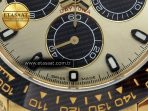 Rolex Daytona 116518 QF 1:1 Best Edition YG/Black Dial on Oysterflex Strap SH4130 V3 (Gain Weight) - Görsel 11