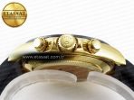 Rolex Daytona 116518 QF 1:1 Best Edition YG/Black Dial on Oysterflex Strap SH4130 V3 (Gain Weight) - Görsel 15