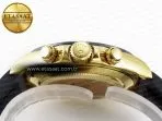 Rolex Daytona 116518 QF 1:1 Best Edition YG/Black Dial on Oysterflex Strap SH4130 V3 (Gain Weight) - Görsel 15