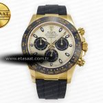Rolex Daytona 116518 QF YG/Siyah Kadran Oysterflex Ağır Eta Saat - Görsel 3 - 1:1 Süper Klon Saat