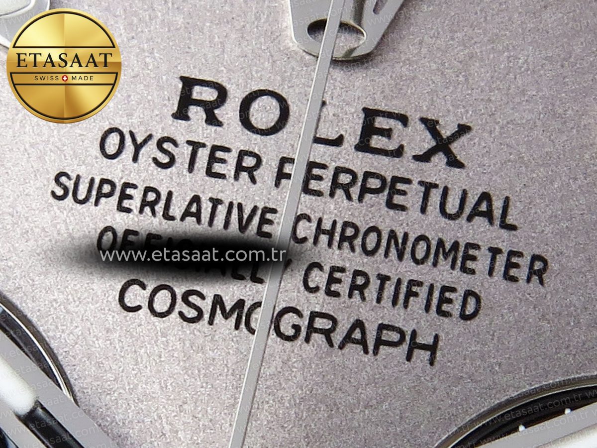 Rolex Daytona 116519 APSF 1:1 Best Edition Gray Dial on Oysterflex Rubber Strap SH4130 - Görsel 10