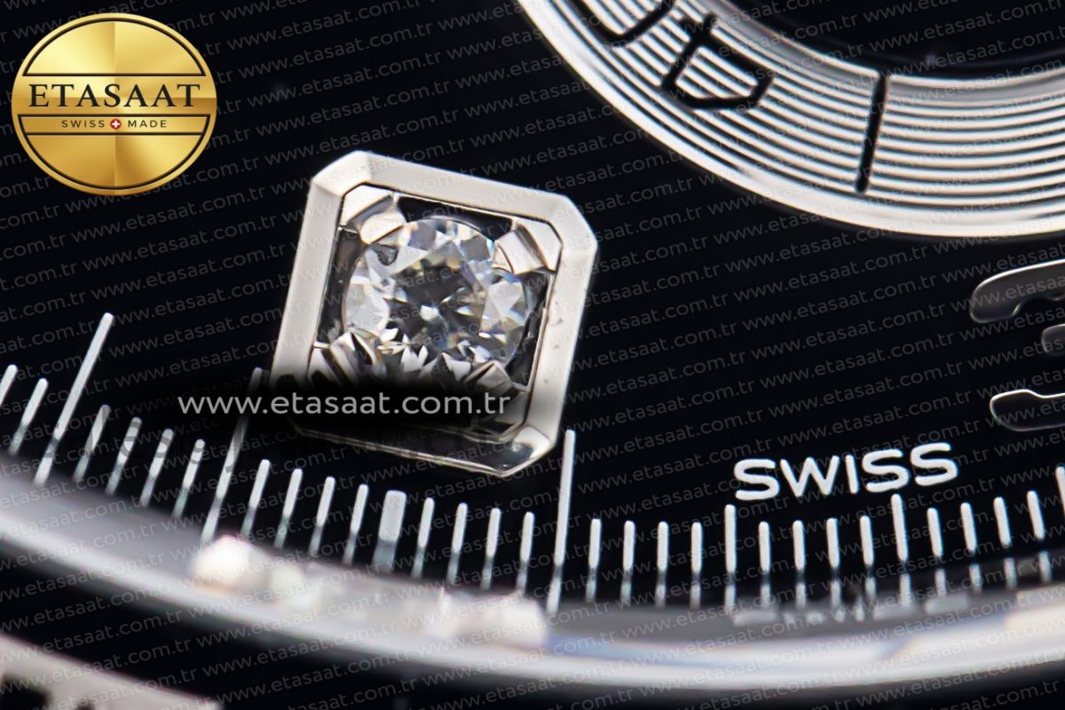 Rolex Daytona 116519 Clean Factory 1:1 Best Edition Black Diamonds Dial on Oysterflex Rubber Strap SA4130 - Görsel 12