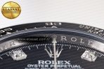 Rolex Daytona 116519 Clean Factory 1:1 Best Edition Black Diamonds Dial on Oysterflex Rubber Strap SA4130 - Görsel 14
