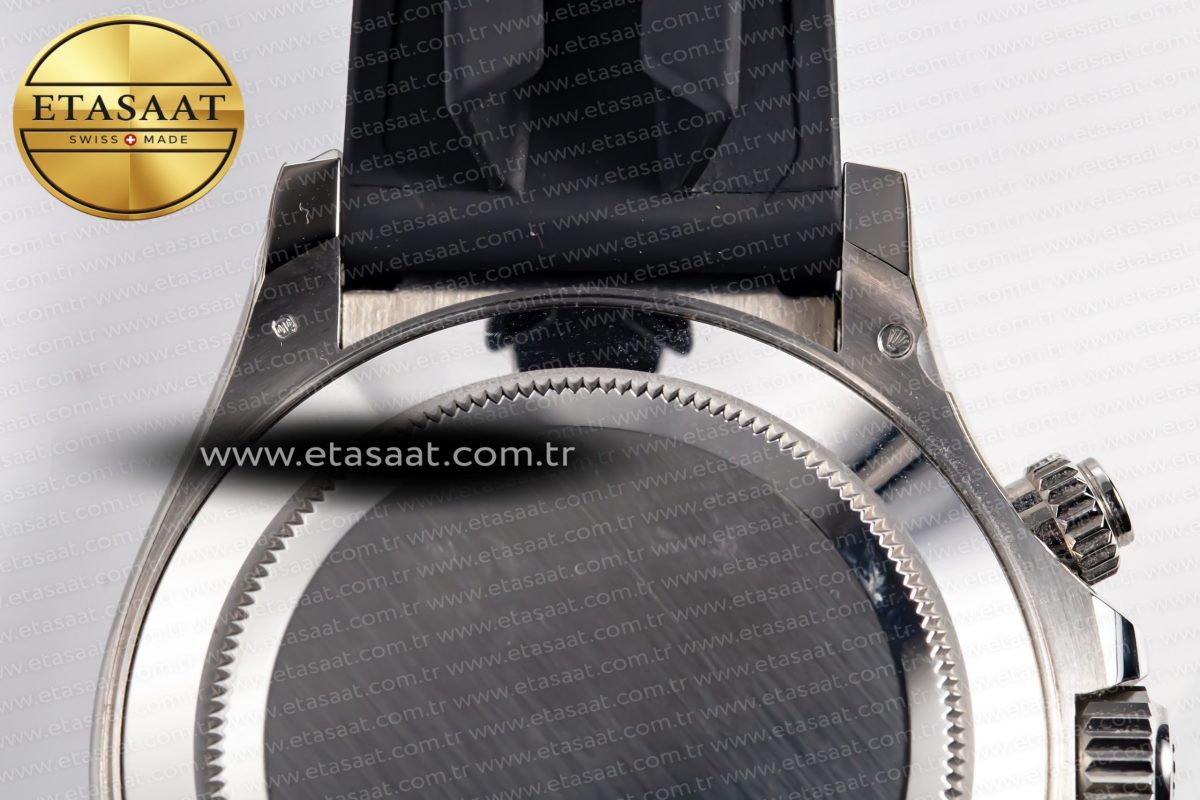 Rolex Daytona 116519 Clean Factory 1:1 Best Edition Black Diamonds Dial on Oysterflex Rubber Strap SA4130 - Görsel 20