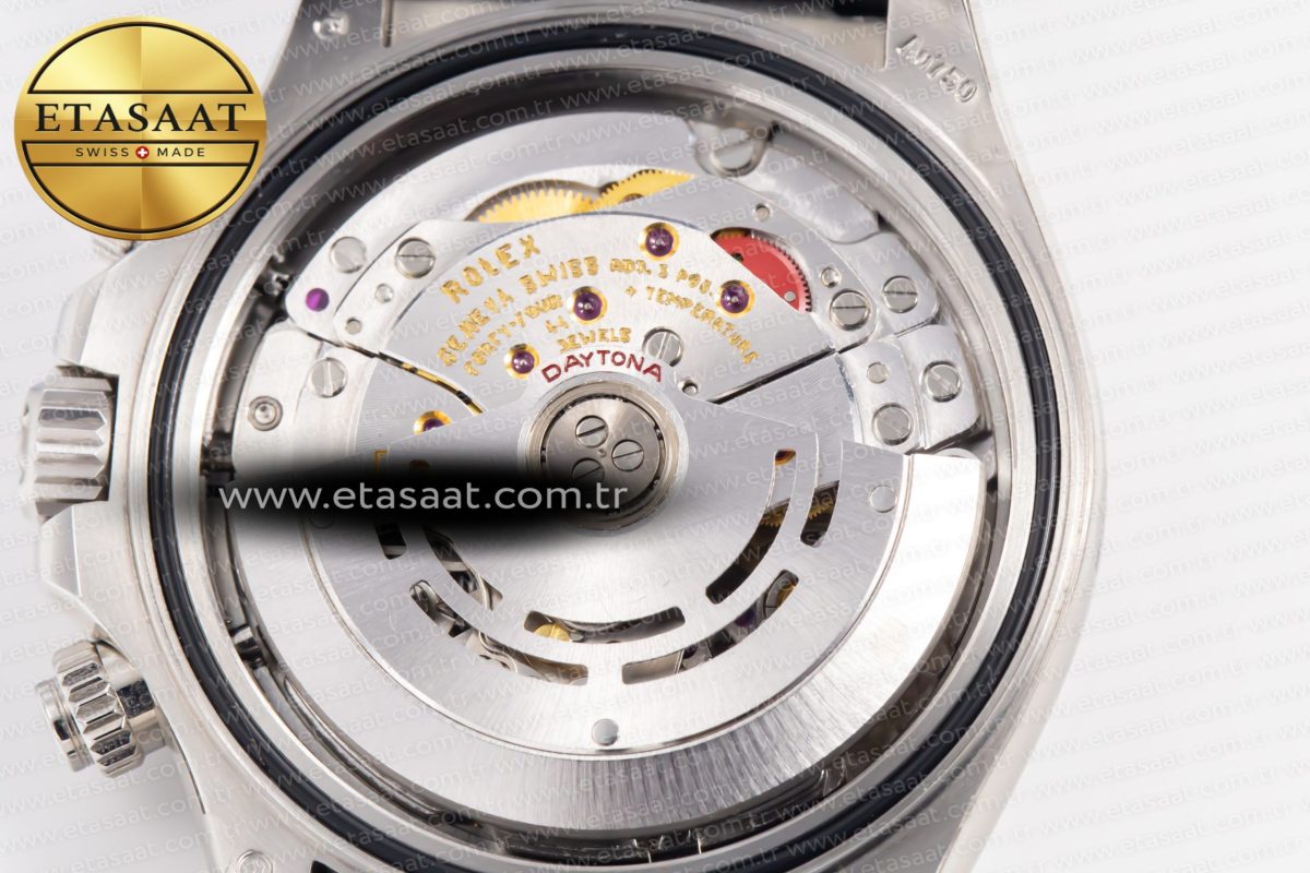Rolex Daytona 116519 Clean Factory 1:1 Best Edition Black Diamonds Dial on Oysterflex Rubber Strap SA4130 - Görsel 21