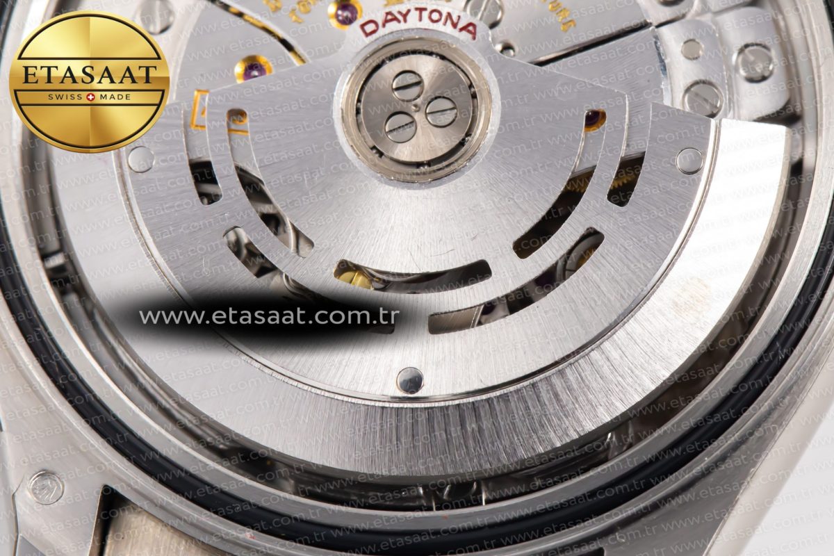 Rolex Daytona 116519 Clean Factory 1:1 Best Edition Black Diamonds Dial on Oysterflex Rubber Strap SA4130 - Görsel 22