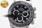 Rolex Daytona 116519 Clean Factory 1:1 Best Edition Black Diamonds Dial on Oysterflex Rubber Strap SA4130 - Görsel 4