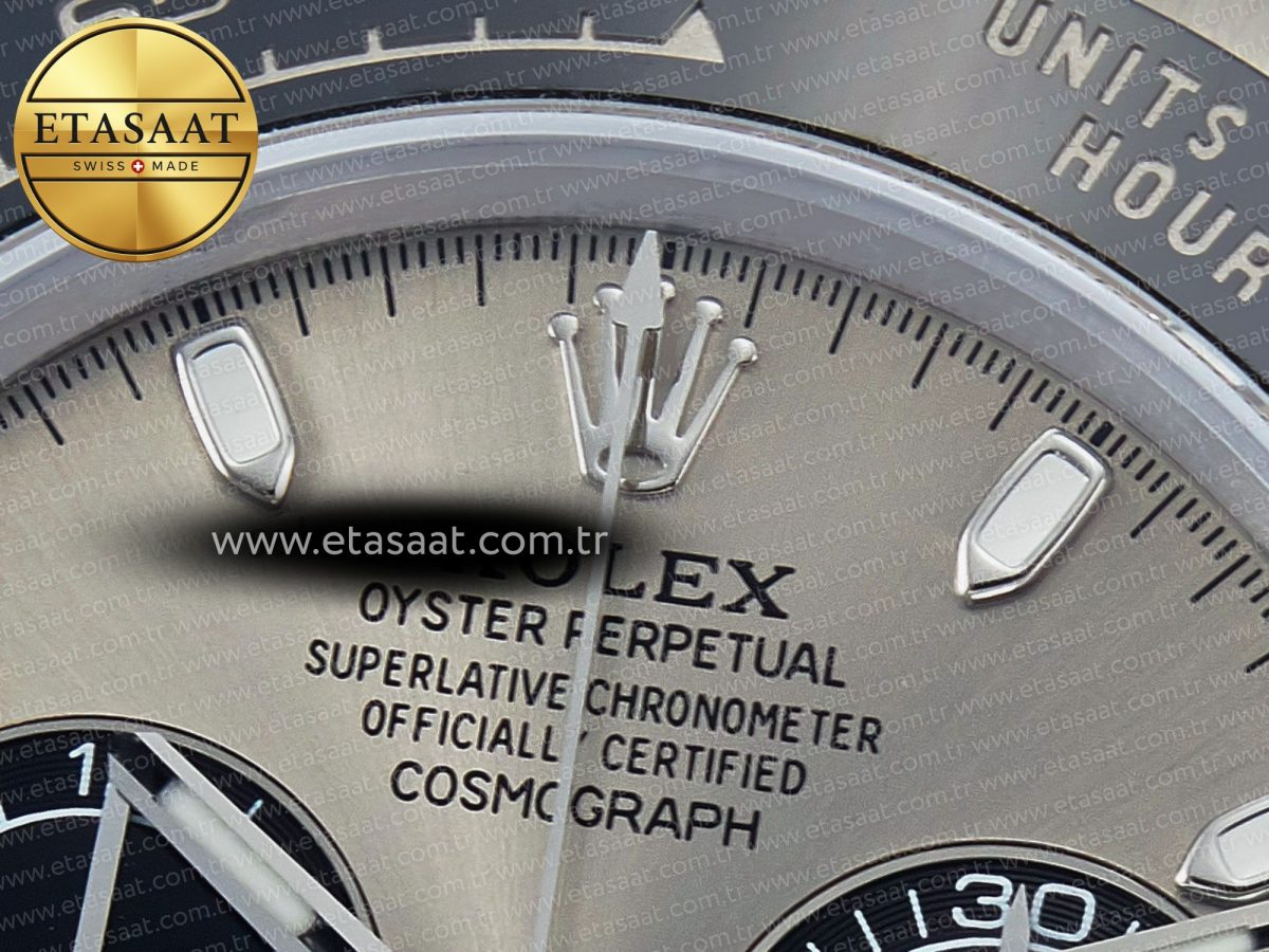 Rolex Daytona 116519 QF 1:1 Best Edition Gray Dial on Oysterflex Strap SH4130 V3 (Gain Weight) - Görsel 10