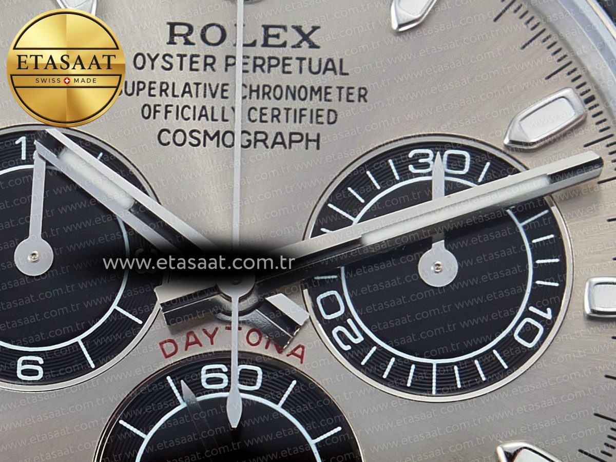 Rolex Daytona 116519 QF 1:1 Best Edition Gray Dial on Oysterflex Strap SH4130 V3 (Gain Weight) - Görsel 11