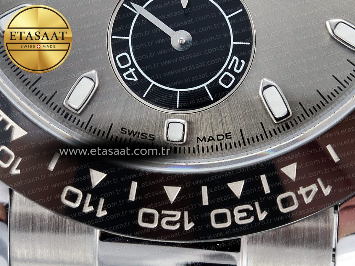 Rolex Daytona 116519 QF 1:1 Best Edition Gray Dial on Oysterflex Strap SH4130 V3 (Gain Weight) - Görsel 12