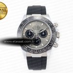 Rolex Daytona 116519 QF Gri Kadran Oysterflex Kayış Ağır Eta Saat - Görsel 3 - 1:1 Süper Klon Saat