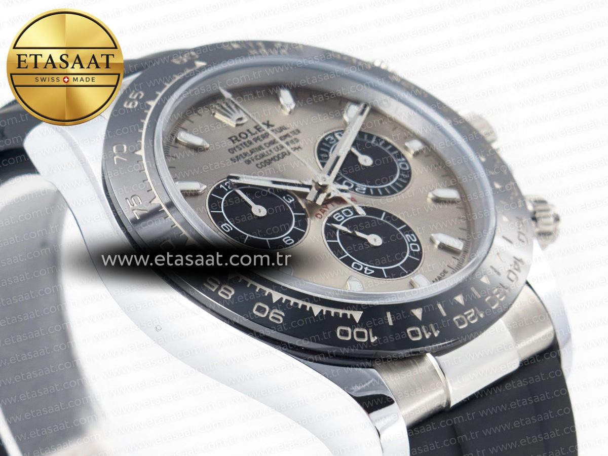 Rolex Daytona 116519 QF 1:1 Best Edition Gray Dial on Oysterflex Strap SH4130 V3 (Gain Weight) - Görsel 6