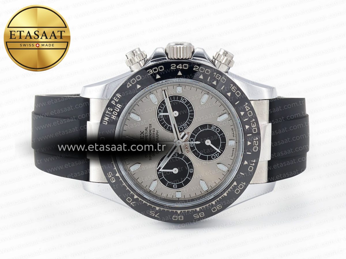 Rolex Daytona 116519 QF 1:1 Best Edition Gray Dial on Oysterflex Strap SH4130 V3 (Gain Weight) - Görsel 9