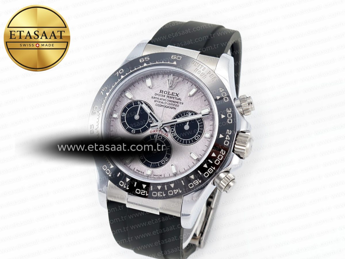 Rolex Daytona 116519 QF 1:1 Best Edition Meteorite Dial on Oysterflex Strap SH4130 V3 (Gain Weight) - Görsel 1