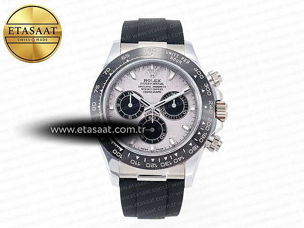 Rolex Daytona 116519 QF Meteorit Kadran Oysterflex Ağır Eta Saat - 1:1 Süper Klon Replika Saat