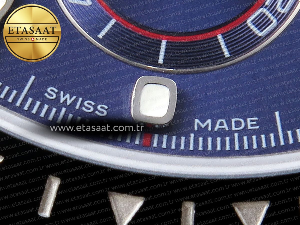 Rolex Daytona 116519 SS Blue Dial on Oysterflex A7750 - Görsel 13