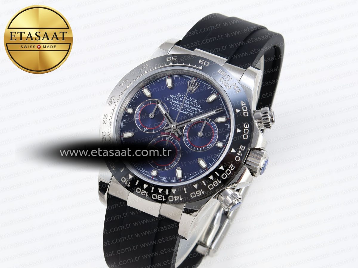 Rolex Daytona 116519 SS Blue Dial on Oysterflex A7750 - Görsel 2