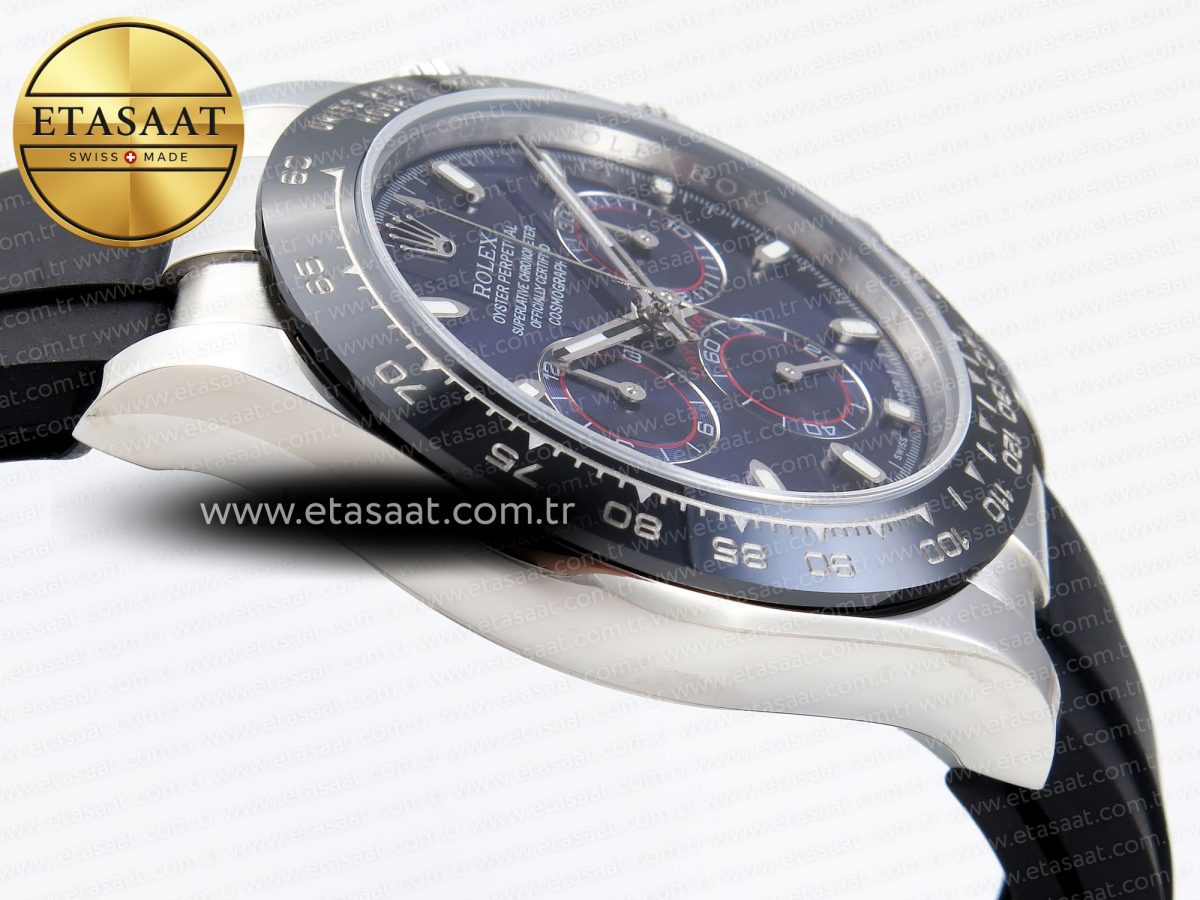 Rolex Daytona 116519 SS Blue Dial on Oysterflex A7750 - Görsel 9