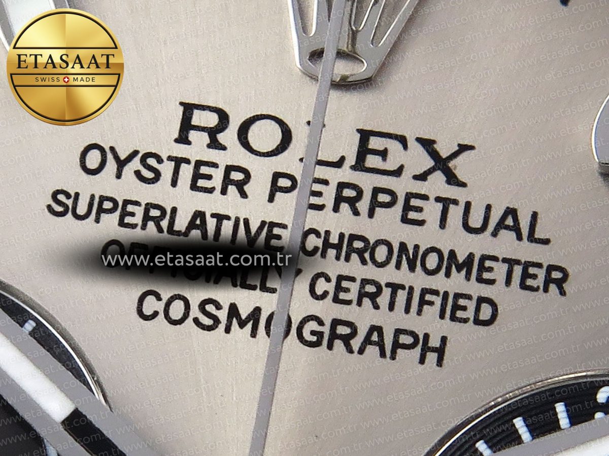 Rolex Daytona 116519 SS Gray/Black Dial on Oysterflex A7750 - Görsel 10