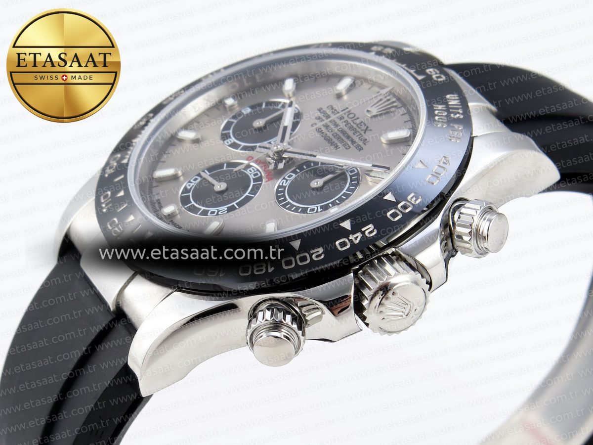 Rolex Daytona 116519 SS Gray/Black Dial on Oysterflex A7750 - Görsel 8