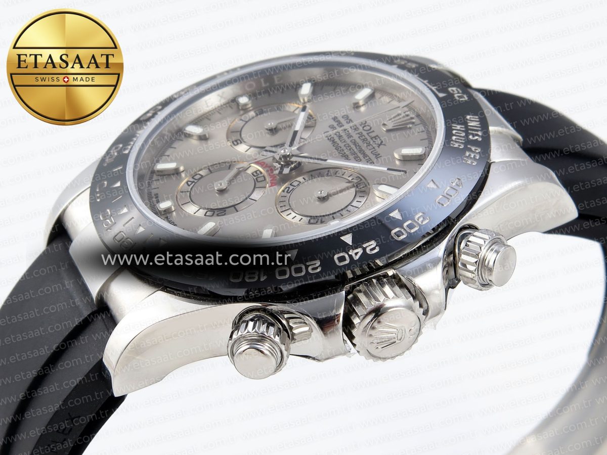 Rolex Daytona 116519 SS Gray Dial on Oysterflex A7750 - Görsel 8