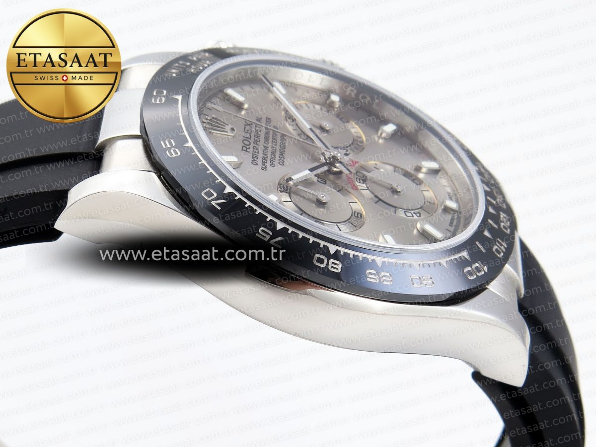 Rolex Daytona 116519 SS Gray Dial on Oysterflex A7750 - Görsel 9