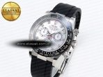 Rolex Daytona 116519 SS White MOP Diamonds Dial on Oysterflex A7750