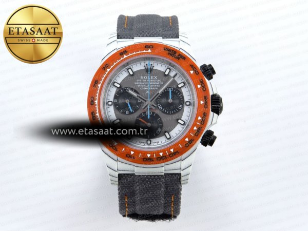 Rolex Daytona 40mm Fc/Ny Turuncu A7750 Eta Saat - 1:1 Süper Klon Replika Saat